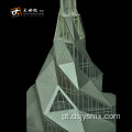 Modelo de edifício de torre Modelo arquitetônico em escala